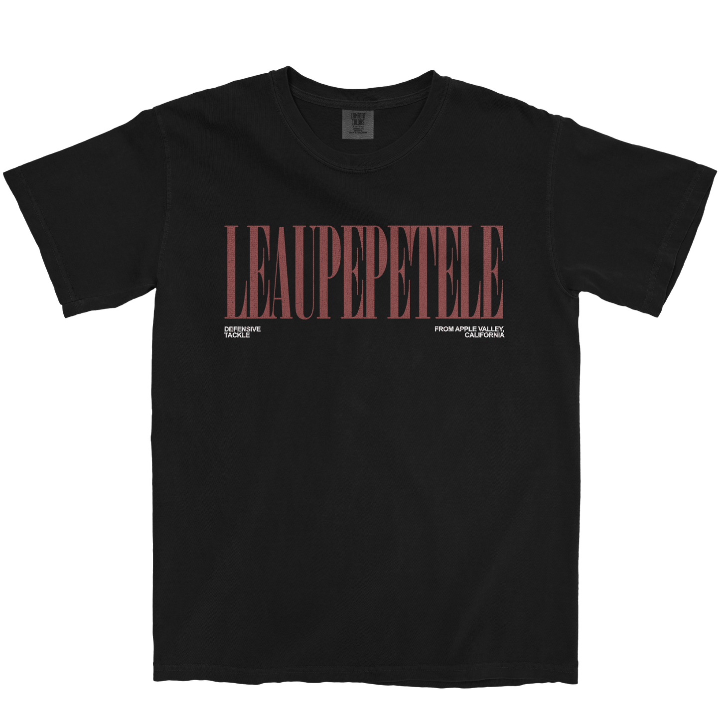 JIRAH LEAUPEPETELE CLASSIC BLACK TEE