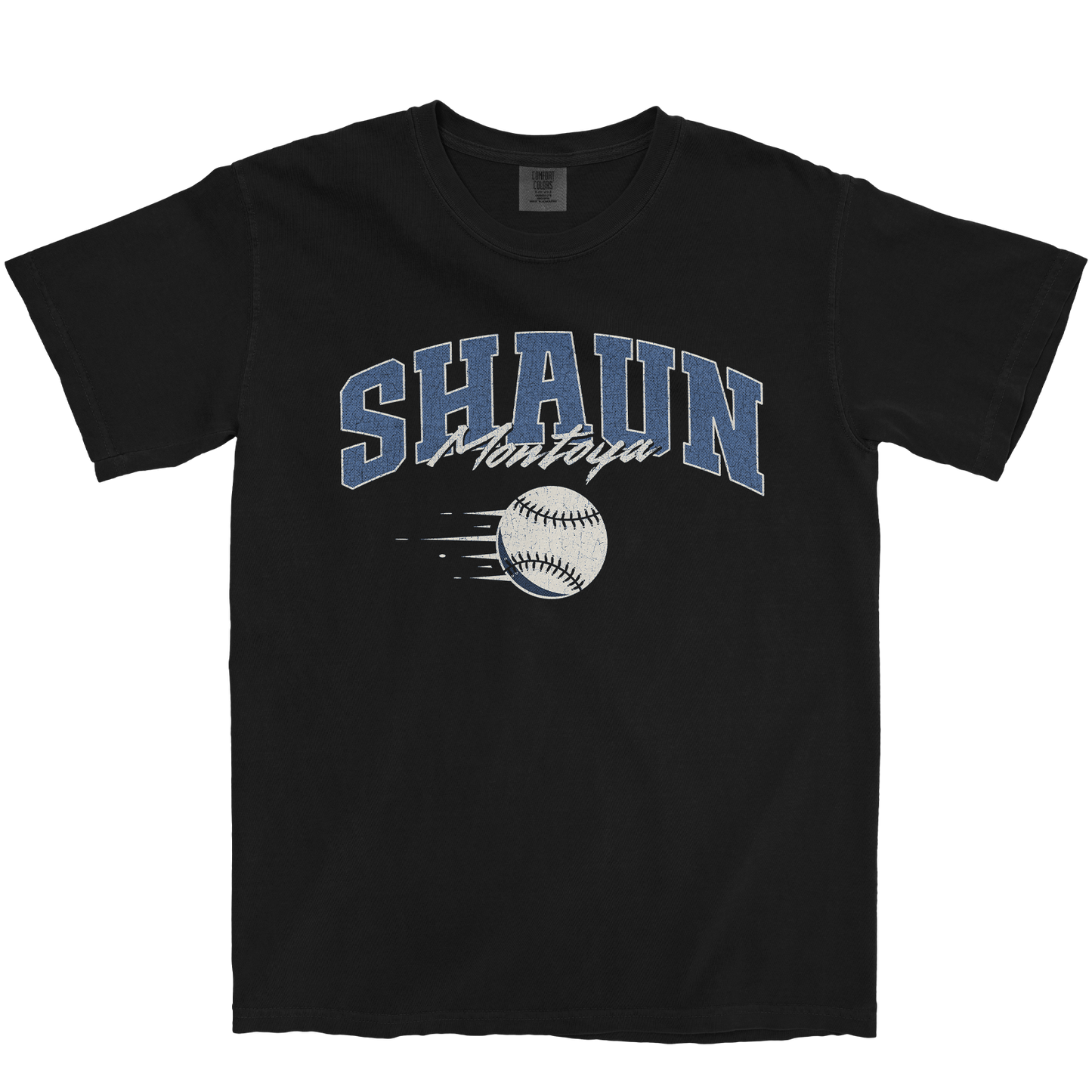 SHAUN MONTOYA BASEBALL BLACK TEE