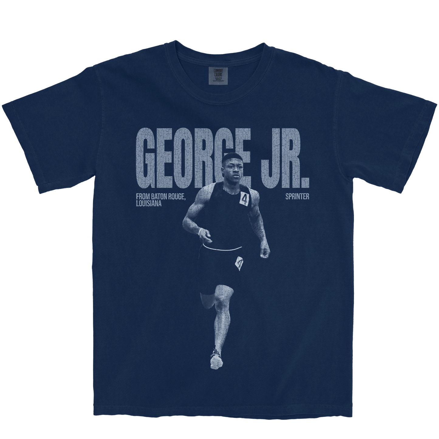 DARRYL GEORGE JR. VINTAGE NAVY TEE