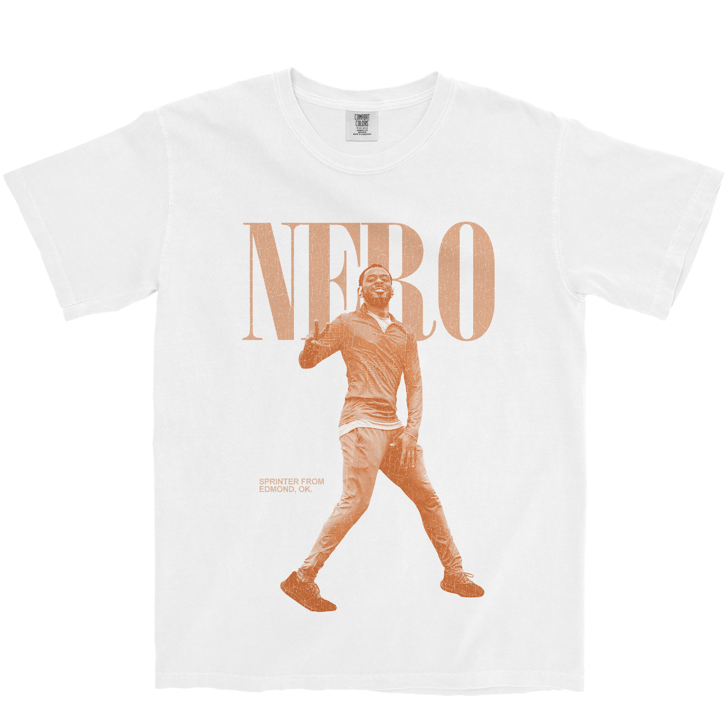 JALEN NERO VINTAGE WHITE TEE