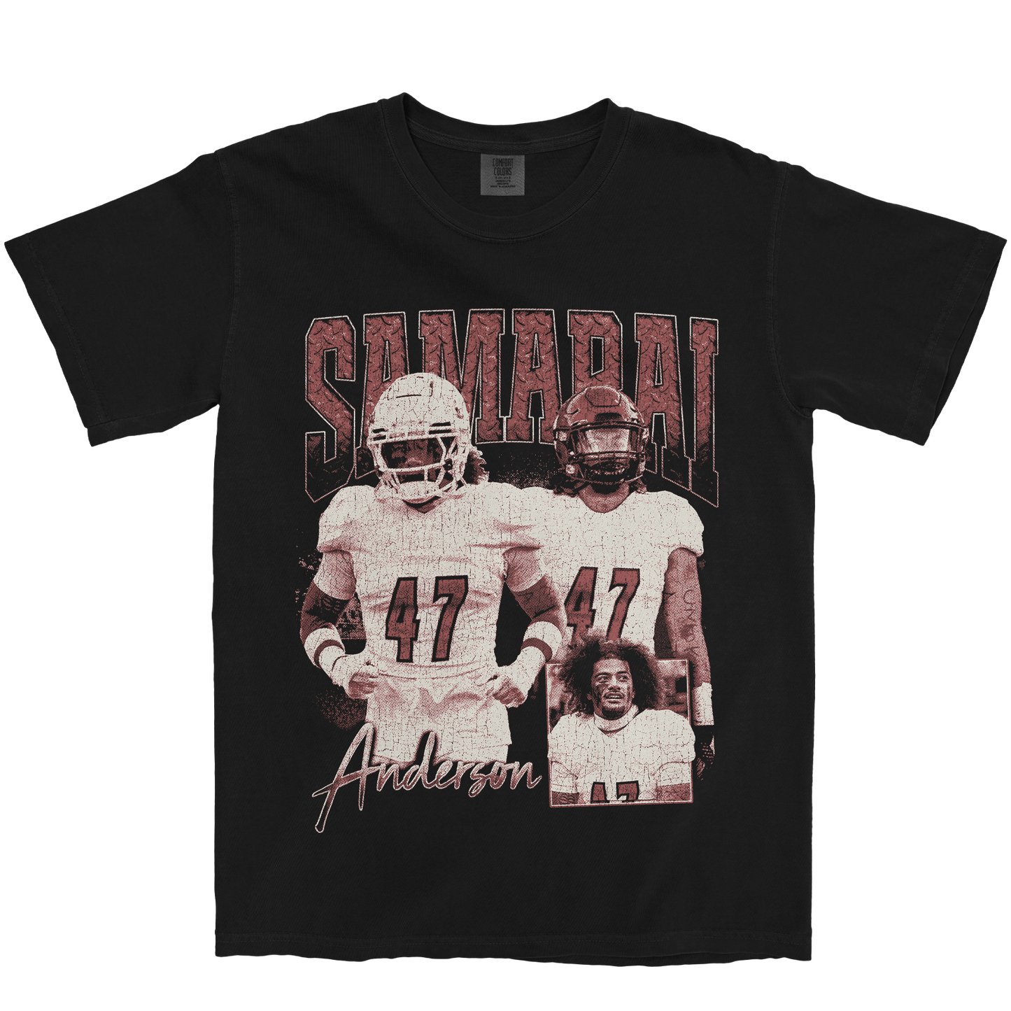 SAMARAI ANDERSON GRAPHIC BLACK TEE