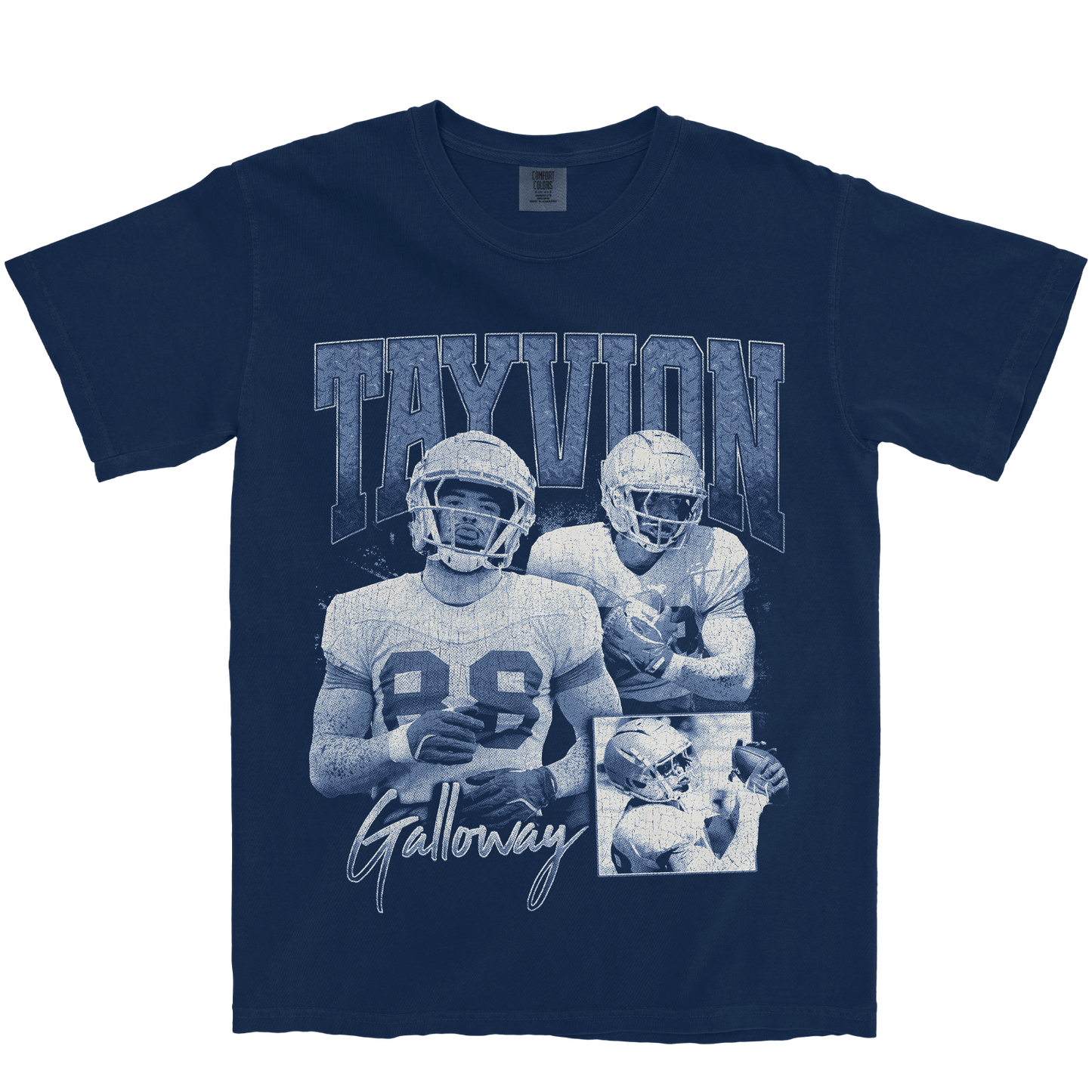 TAYVION GALLOWAY GRAPHIC NAVY TEE