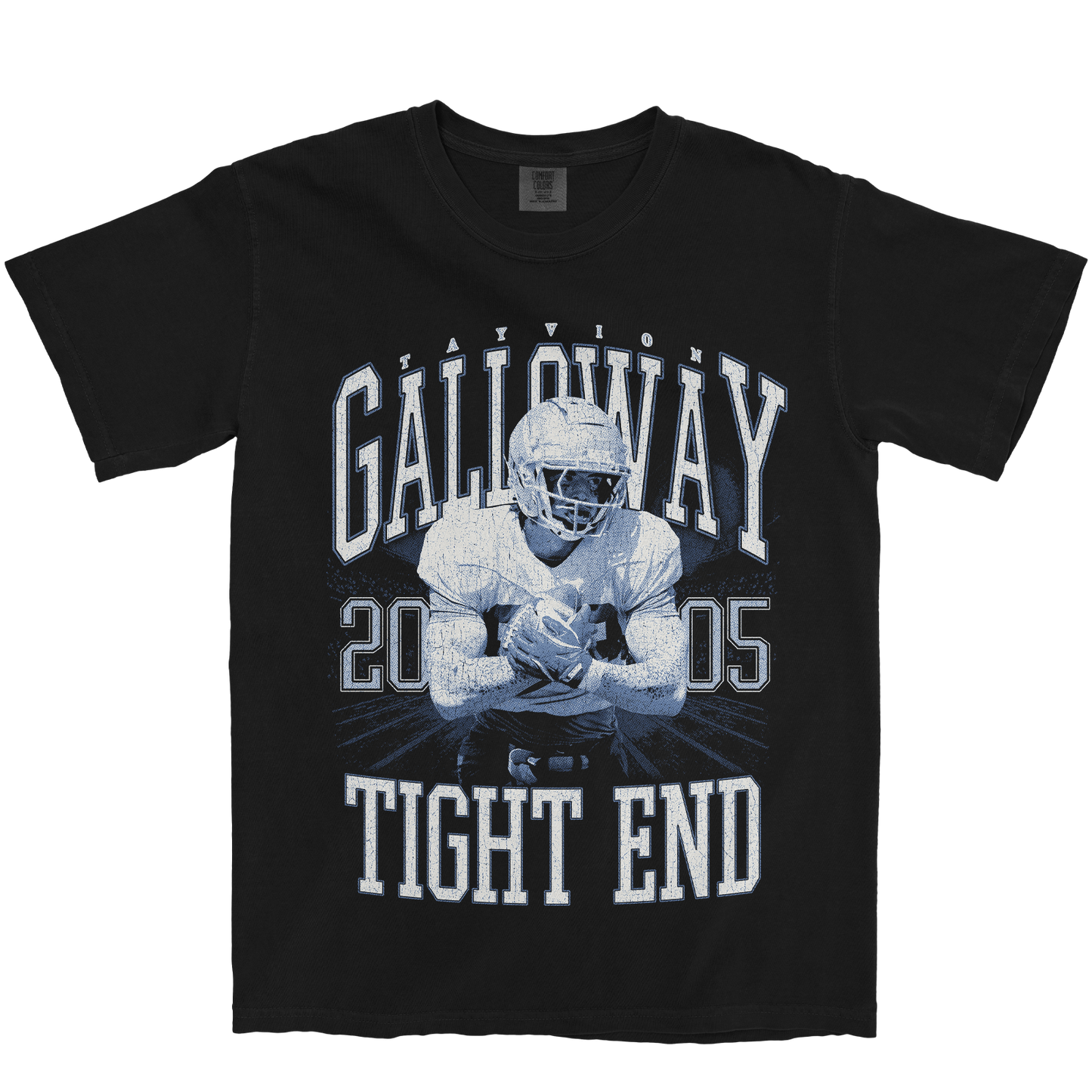 TAYVION GALLOWAY VINTAGE BLACK TEE