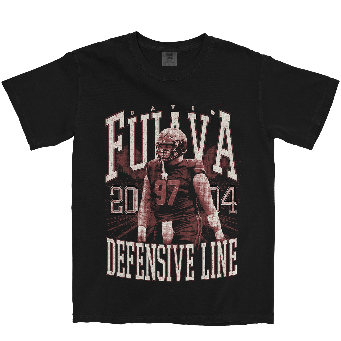 DAVID FUIAVA VINTAGE BLACK TEE