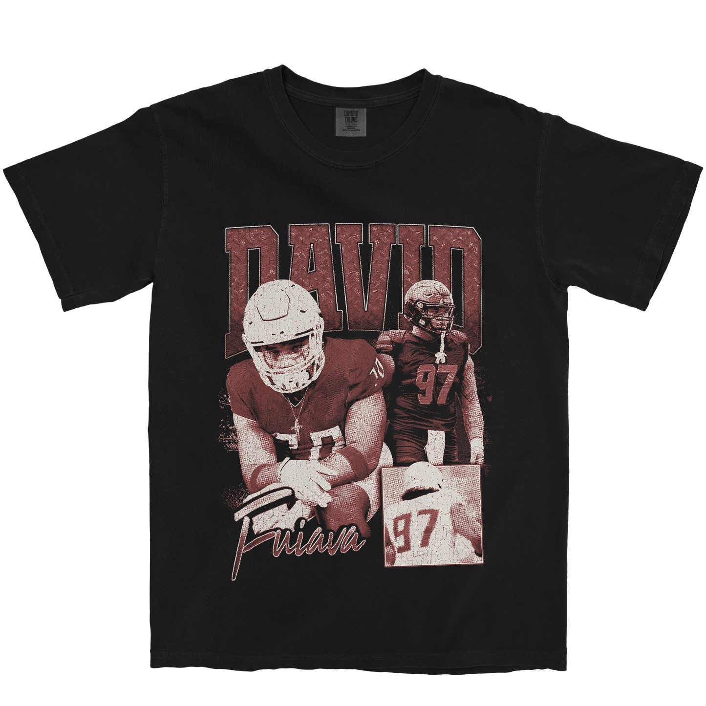 DAVID FUIAVA GRAPHIC BLACK TEE