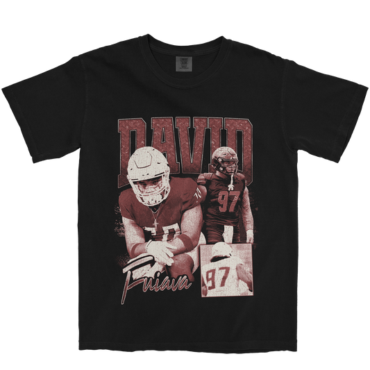 DAVID FUIAVA GRAPHIC BLACK TEE