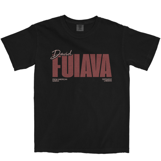 DAVID FUIAVA CLASSIC BLACK TEE