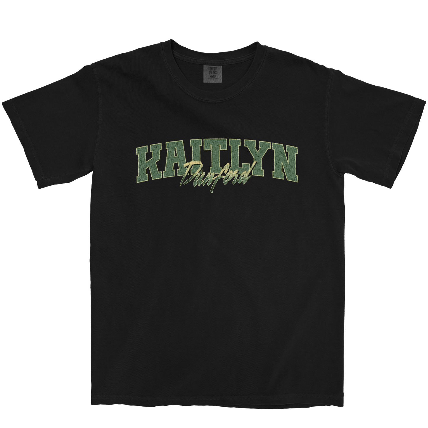 KAITLYN DUNFORD RETRO BLACK TEE
