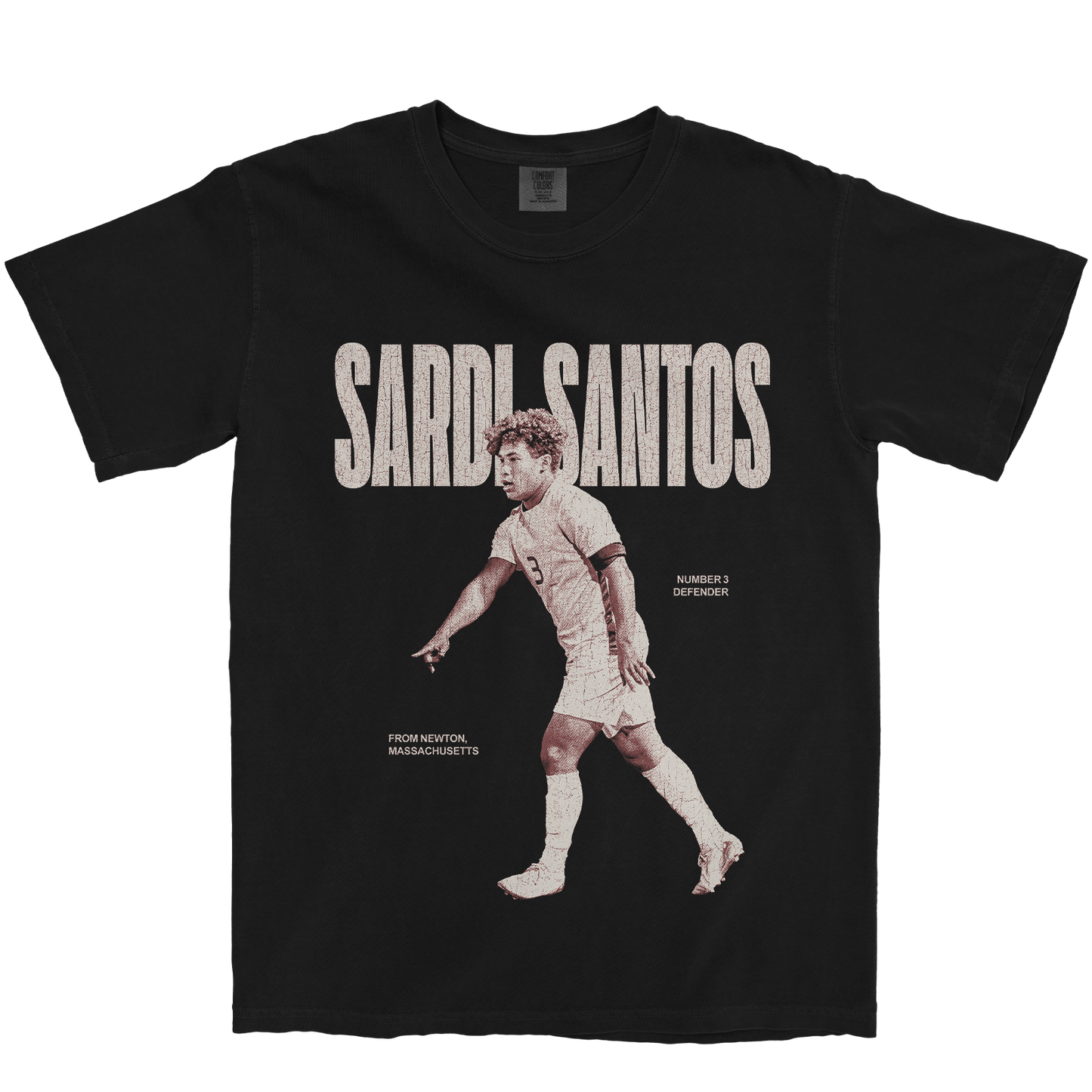 ZACH SARDI-SANTOS VINTAGE BLACK TEE