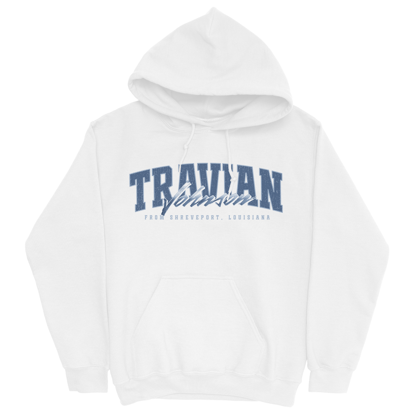 TRAVIAN JOHNSON RETRO WHITE HOODIE