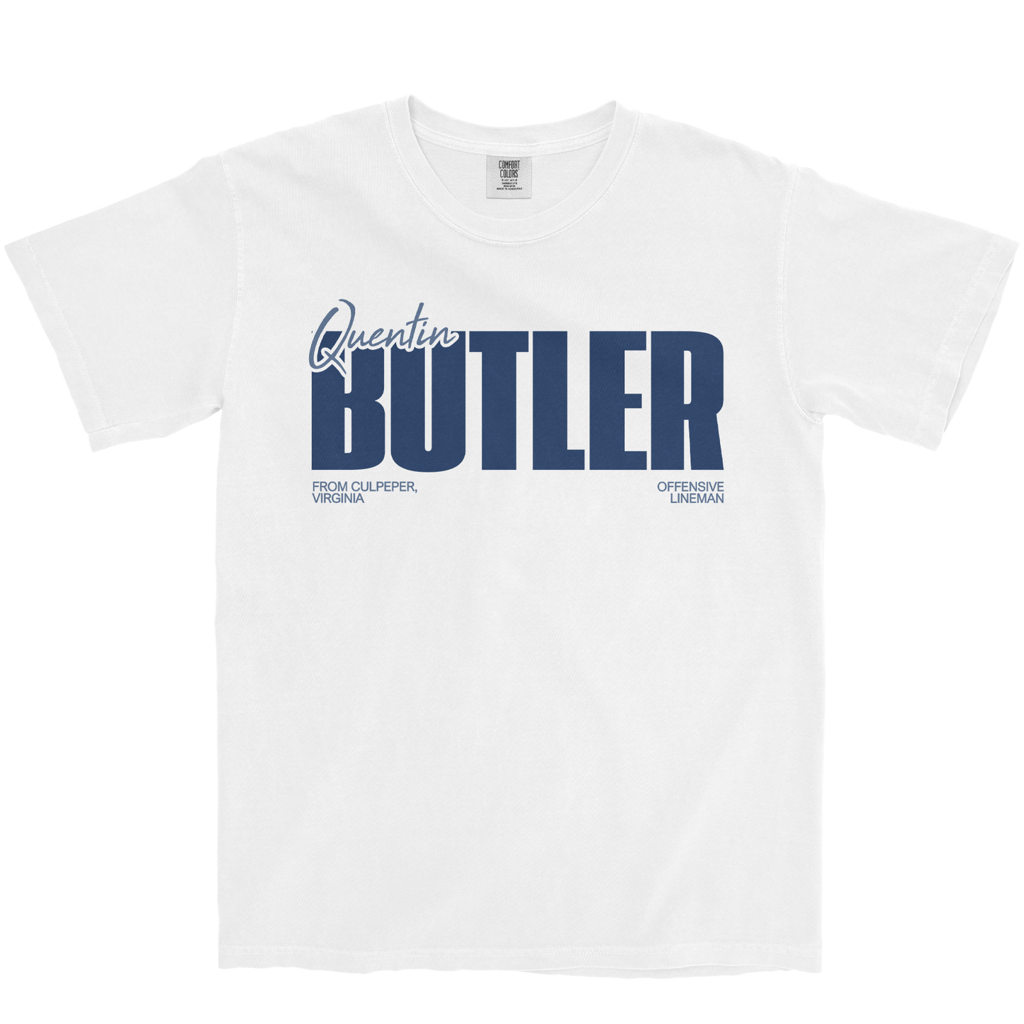 QUENTIN BUTLER CLASSIC WHITE TEE