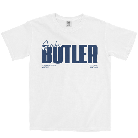 QUENTIN BUTLER CLASSIC WHITE TEE