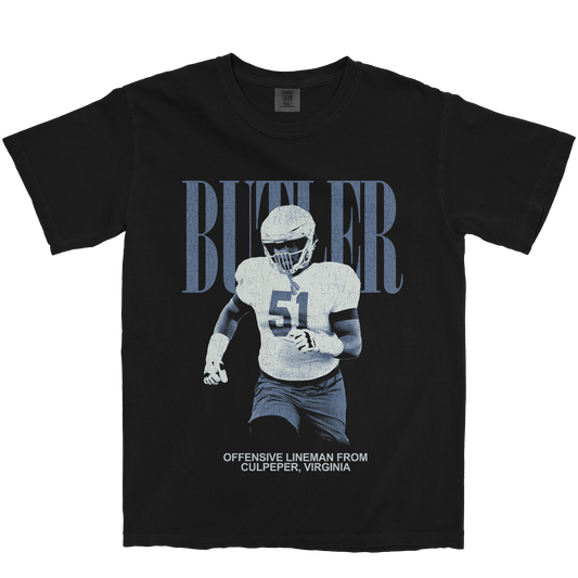 QUENTIN BUTLER VINTAGE BLACK TEE