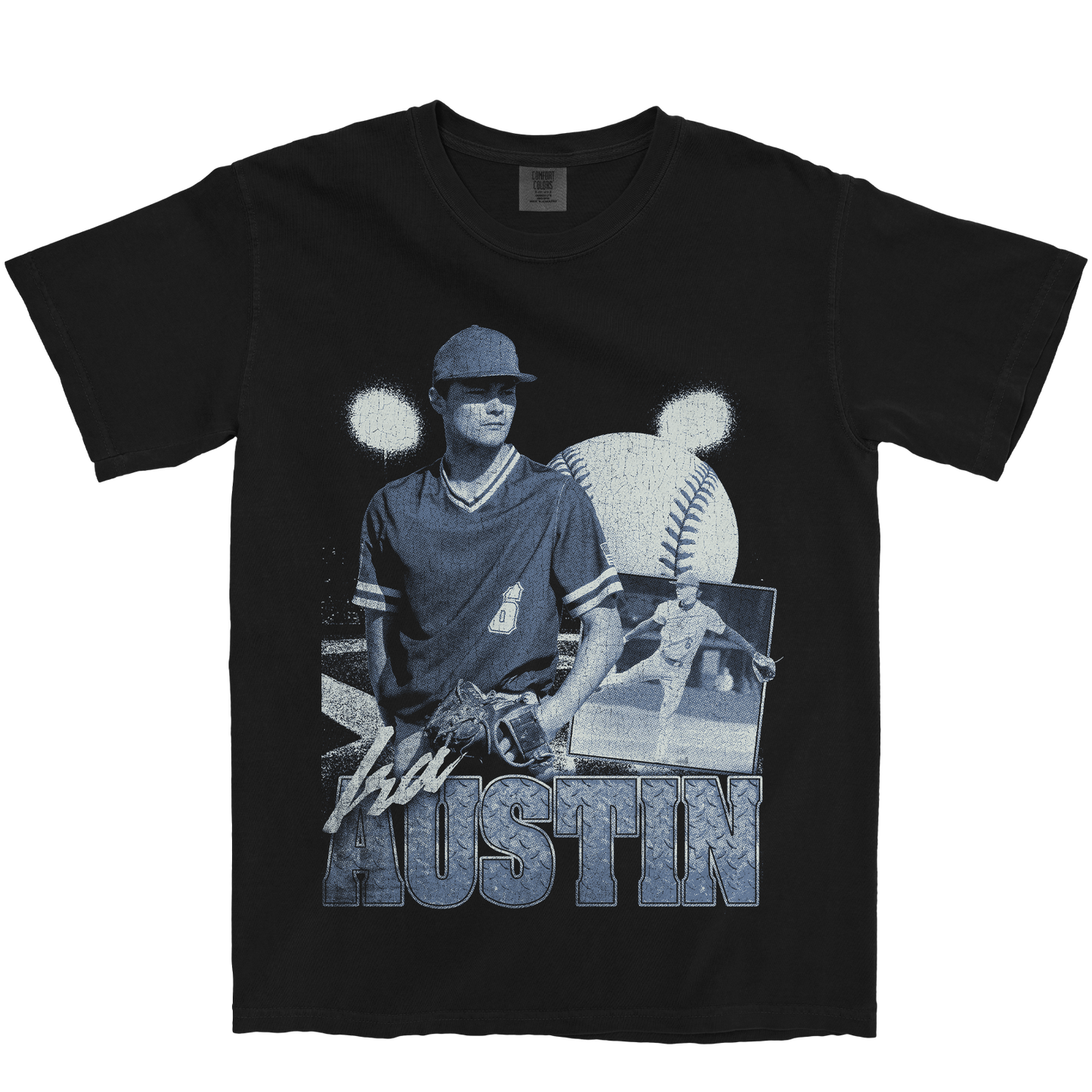 IRA AUSTIN GRAPHIC BLACK TEE