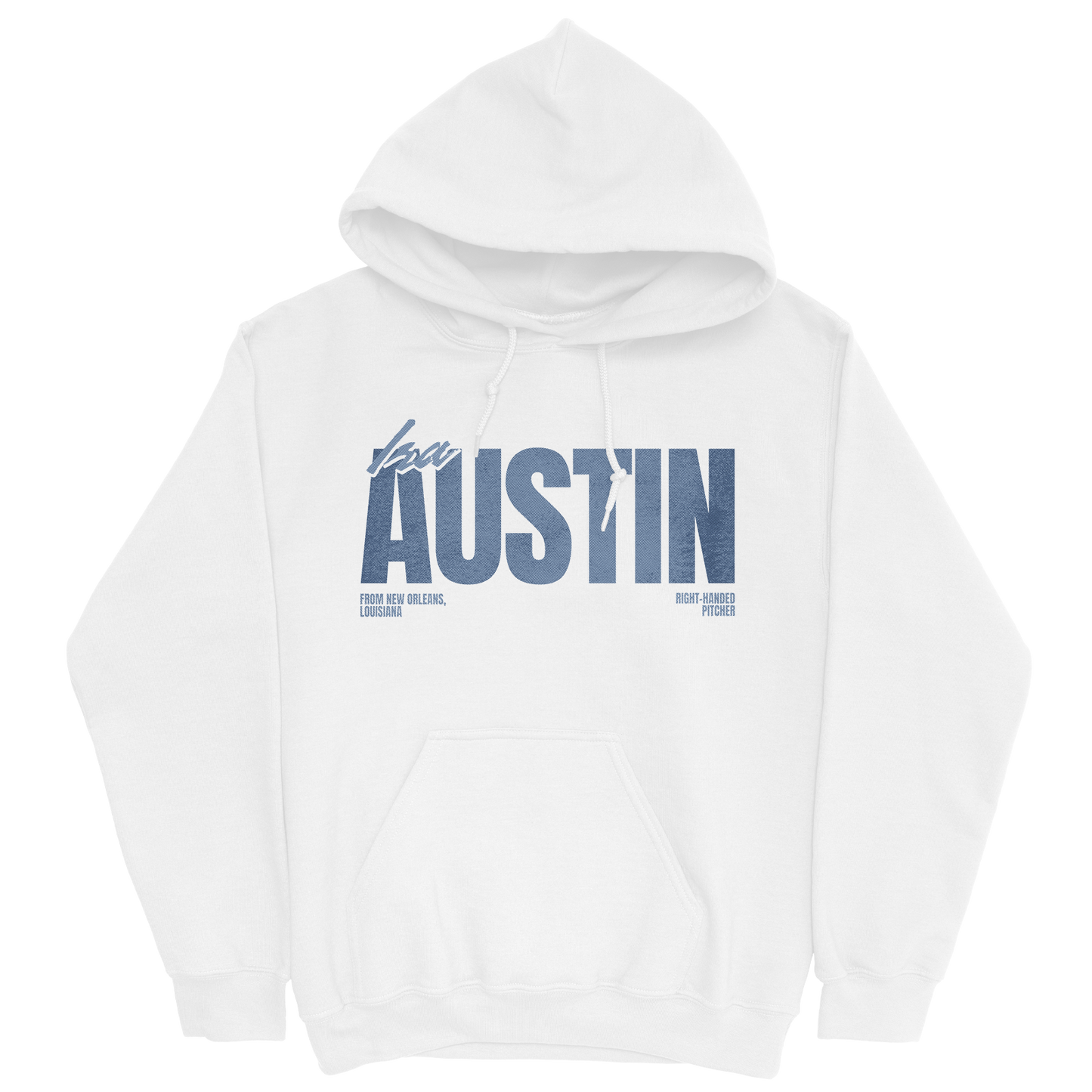 IRA AUSTIN CLASSIC WHITE HOODIE