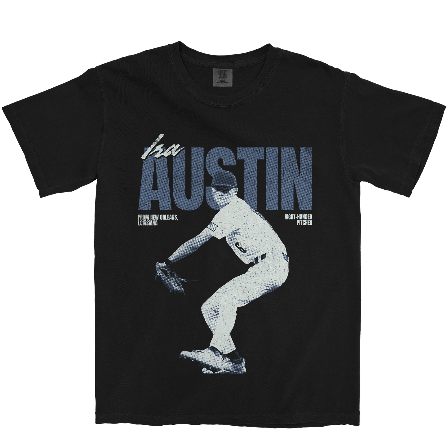 IRA AUSTIN VINTAGE BLACK TEE