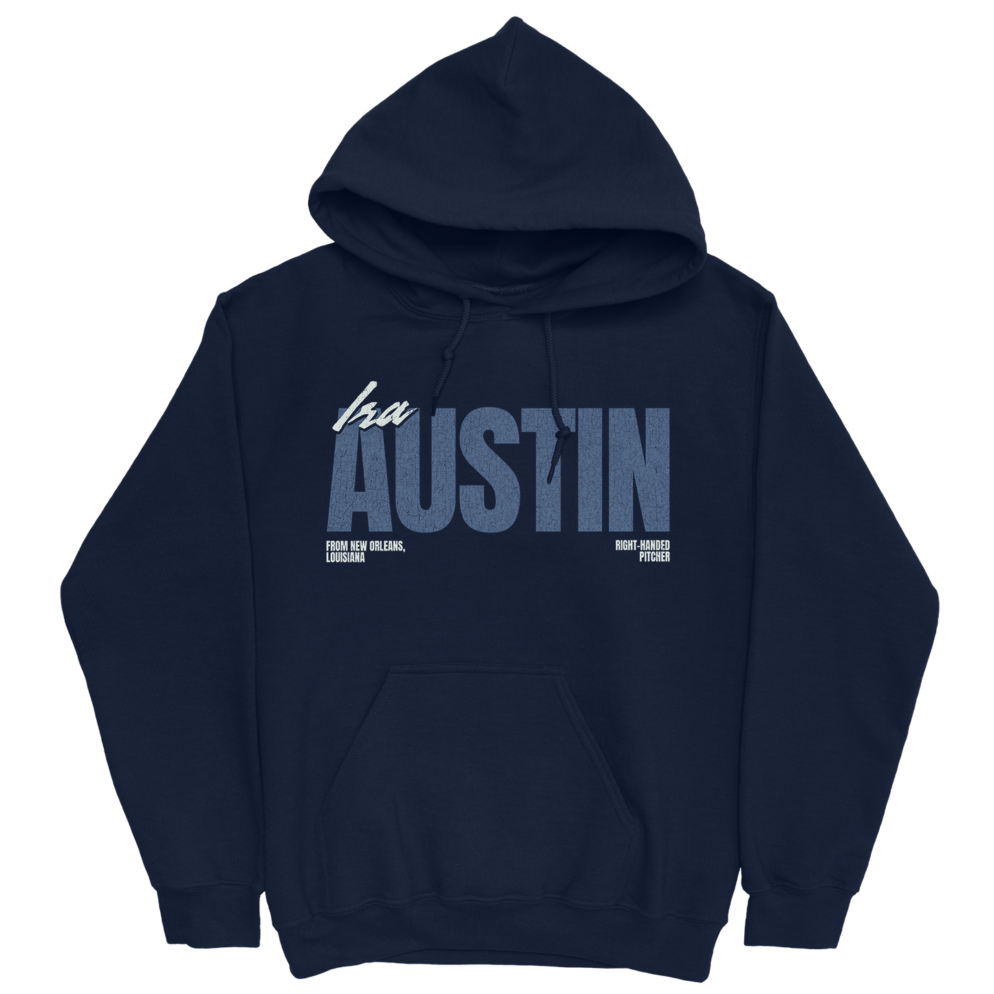 IRA AUSTIN CLASSIC NAVY HOODIE