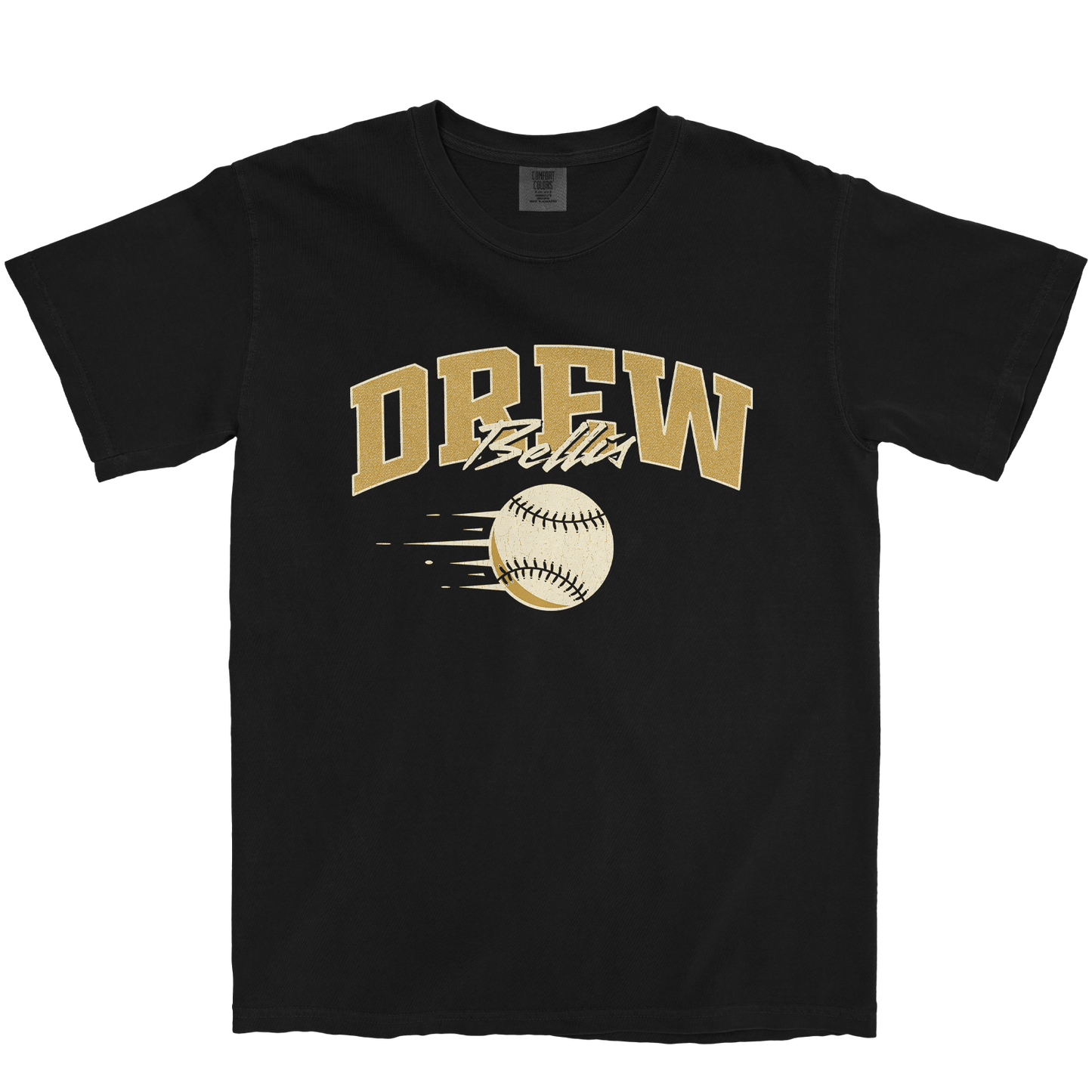 DREW BELLIS RETRO BLACK TEE