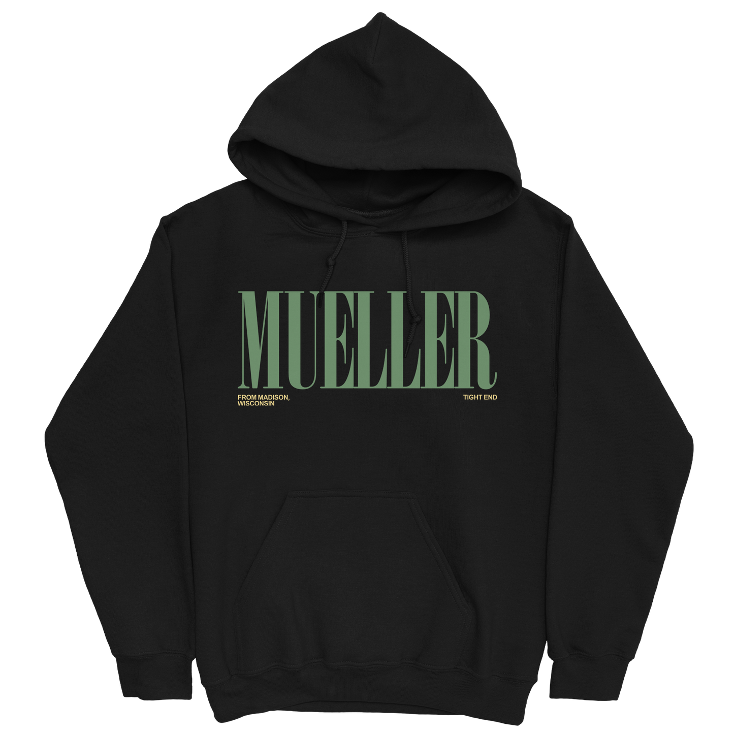 JOE MUELLER CLASSIC BLACK HOODIE