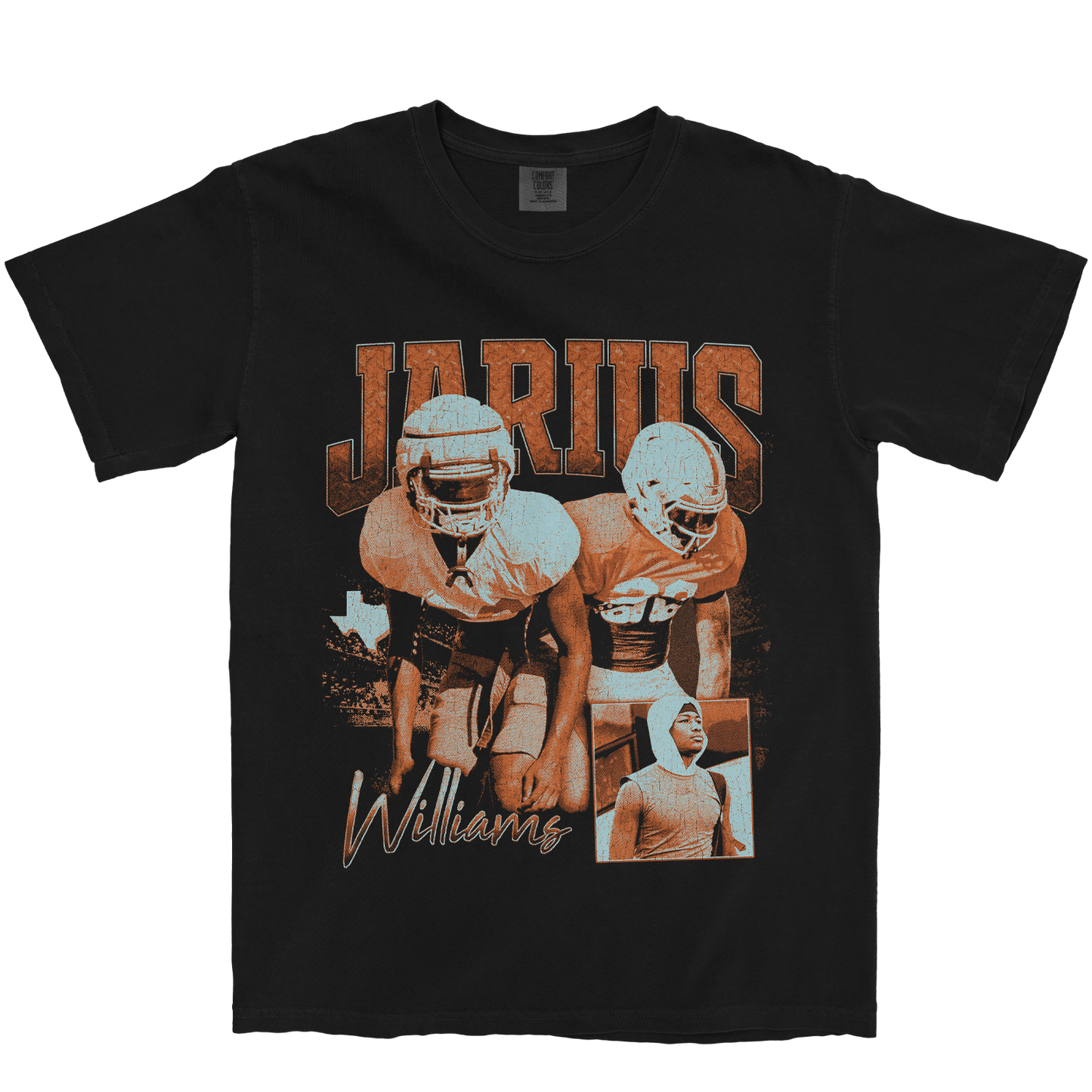 JARIUS WILLIAMS GRAPHIC BLACK TEE