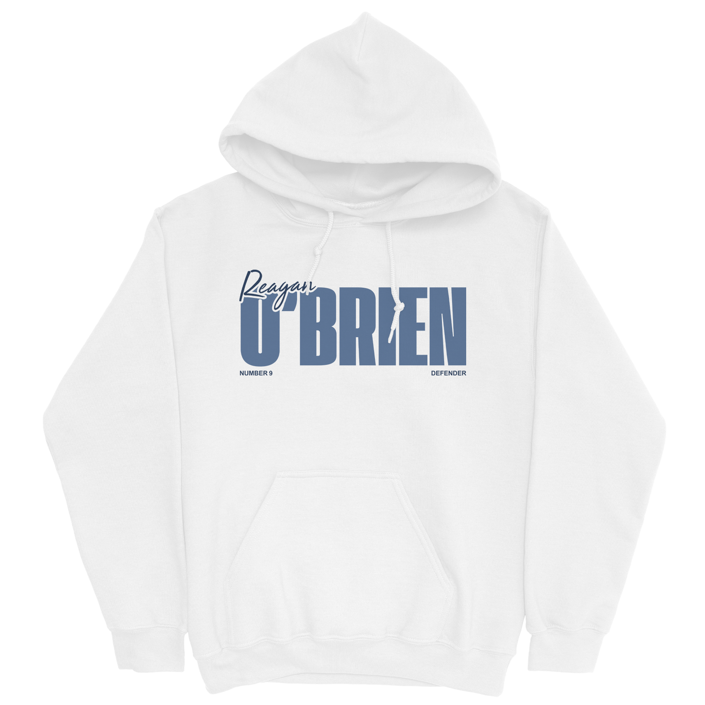 REAGAN O'BRIEN CLASSIC WHITE HOODIE