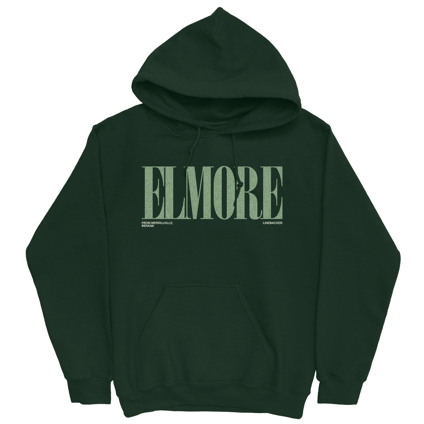TERRELLE ELMORE CLASSIC FOREST GREEN HOODIE