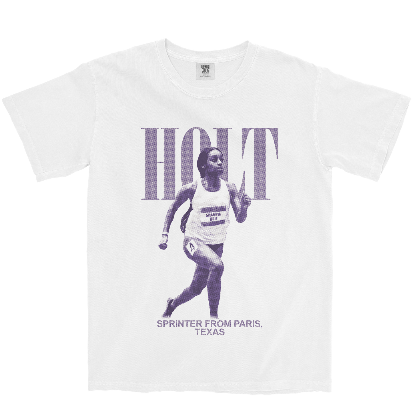 SHAMYIA HOLT VINTAGE WHITE TEE