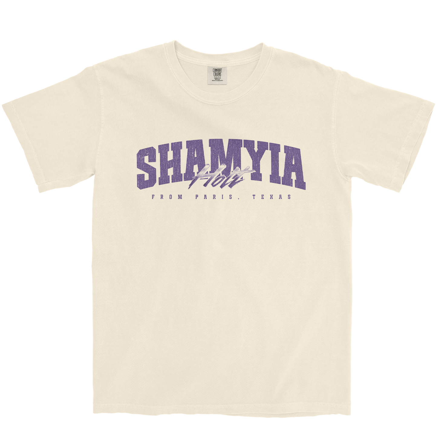 SHAMYIA HOLT RETRO IVORY TEE