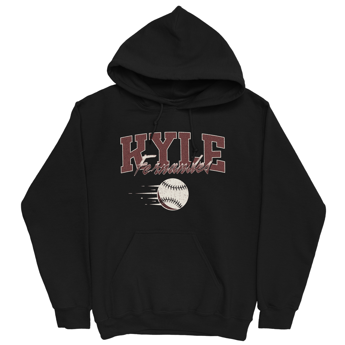 KYLE FERNANDES RETRO BLACK HOODIE