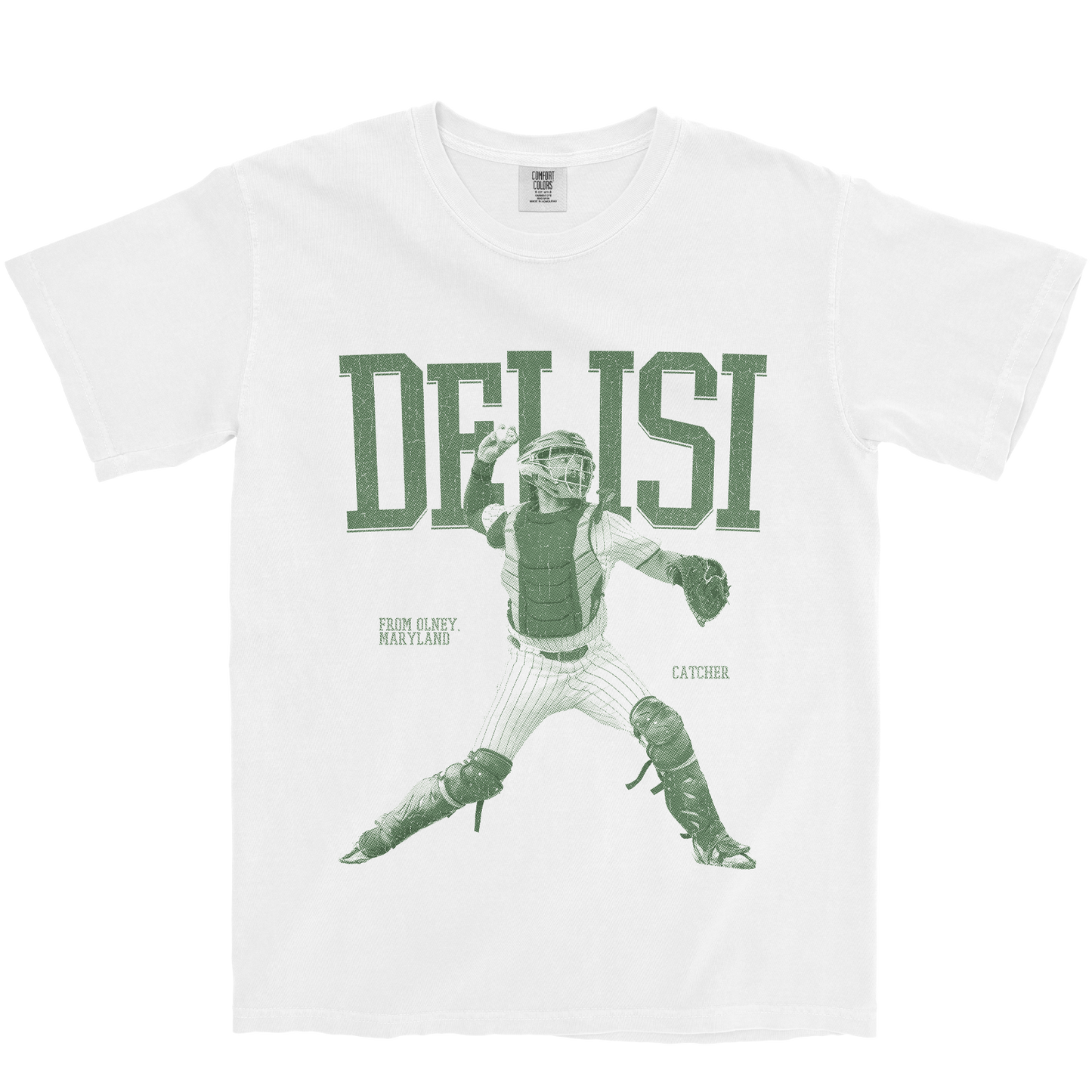 NICK DELISI CATCHER WHITE TEE