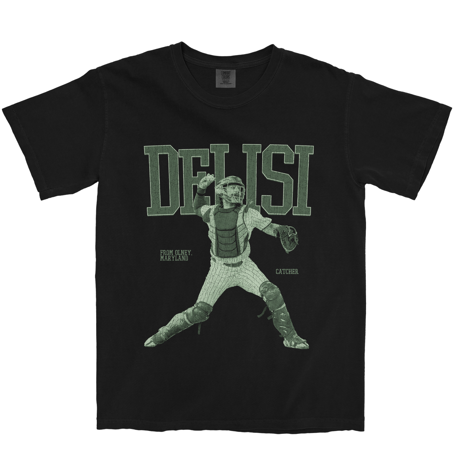 NICK DELISI CATCHER BLACK TEE