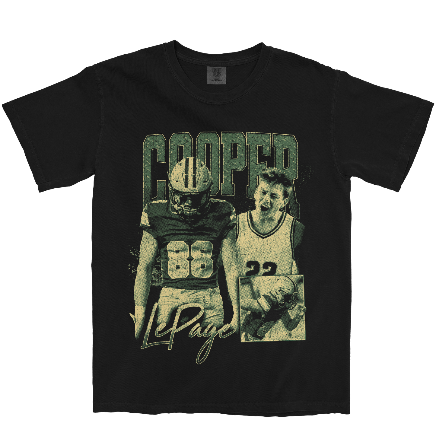 COOPER LEPAGE GRAPHIC BLACK TEE