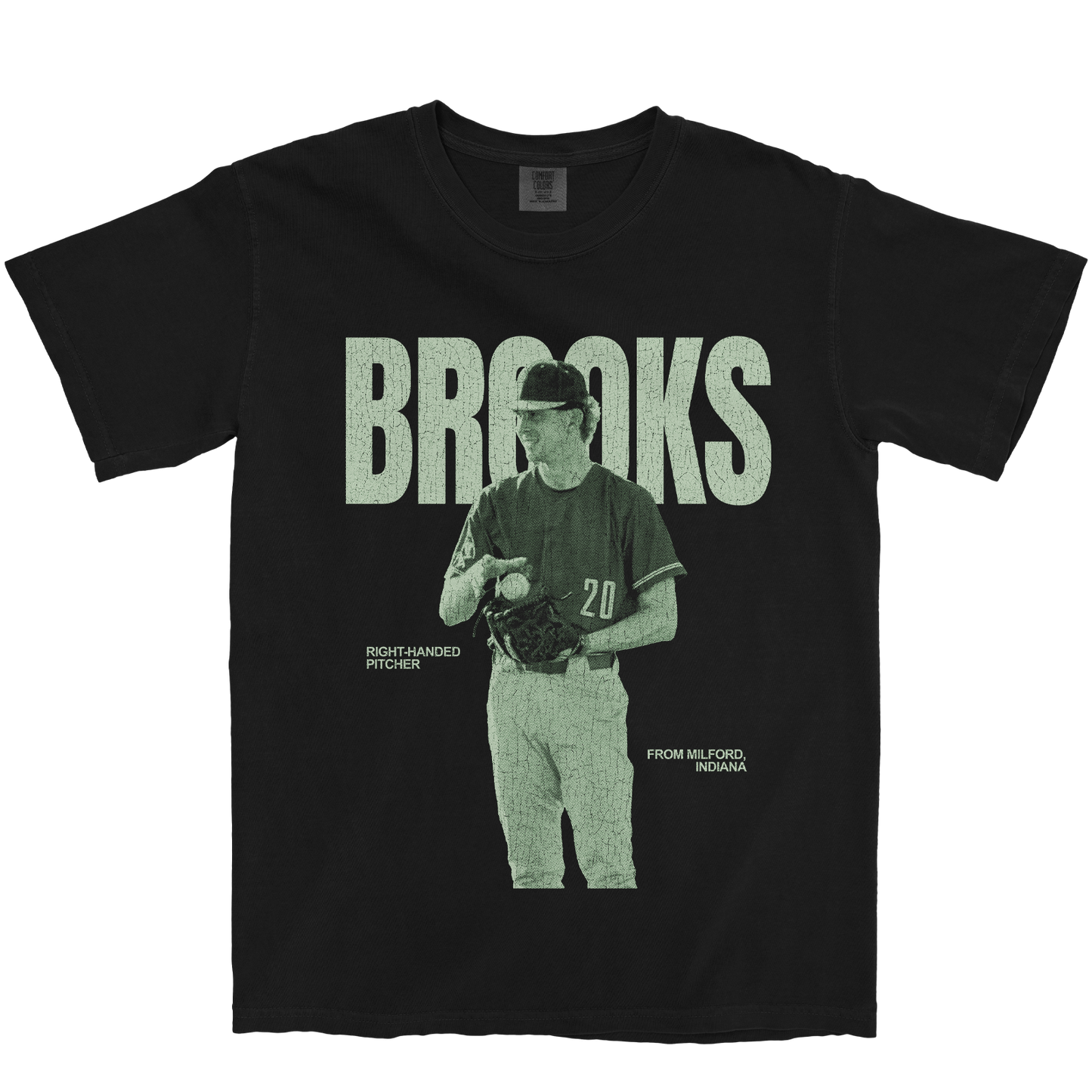 GRANT BROOKS VINTAGE BLACK TEE