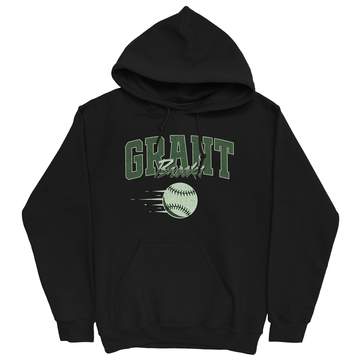 GRANT BROOKS CLASSIC BLACK HOODIE