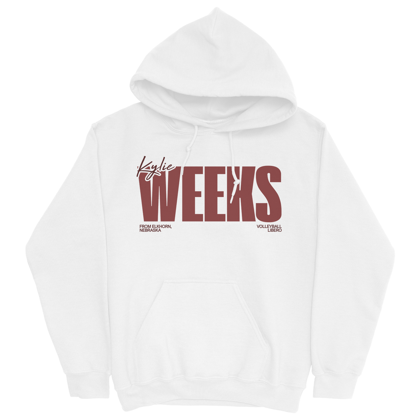 KYLIE WEEKS CLASSIC WHITE HOODIE