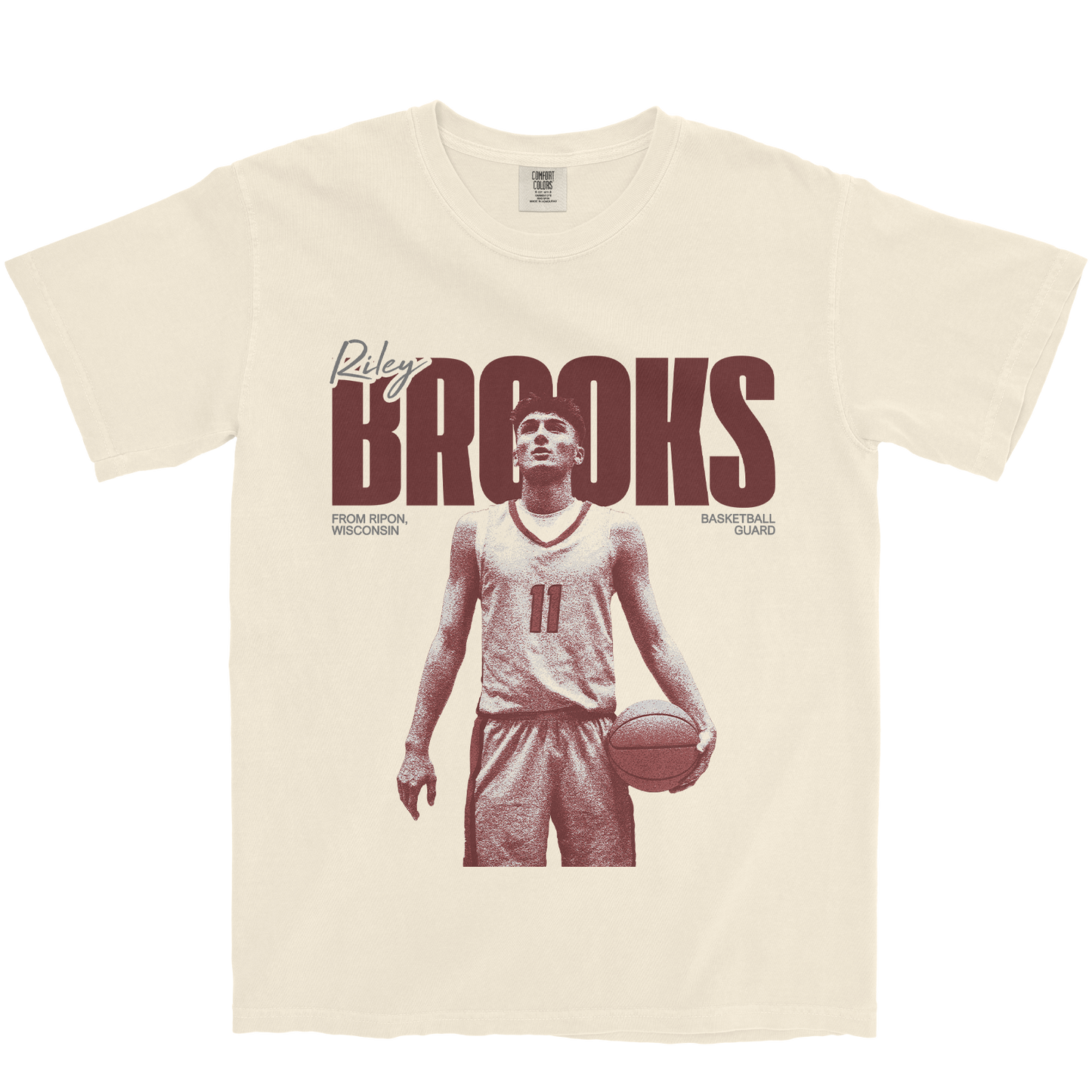 RILEY BROOKS VINTAGE IVORY TEE
