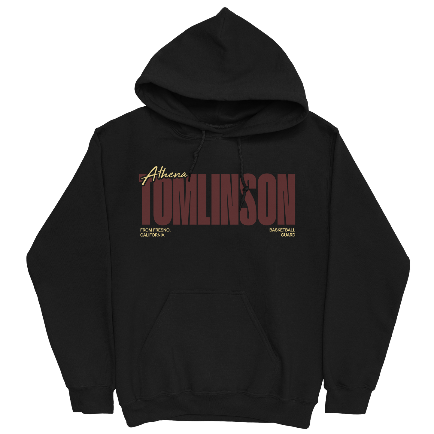 ATHENA TOMLINSON CLASSIC BLACK HOODIE