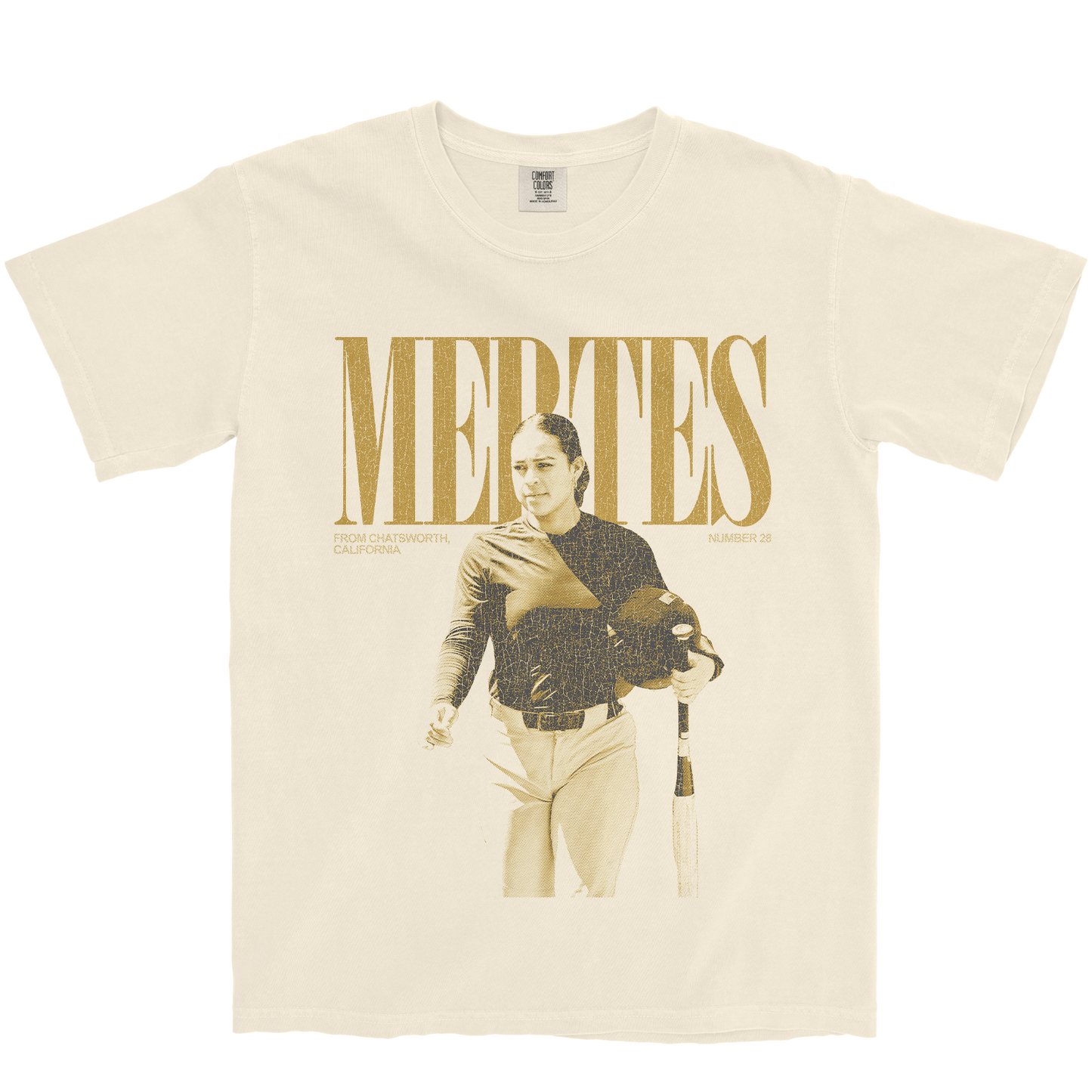 IZZY MERTES VINTAGE IVORY TEE