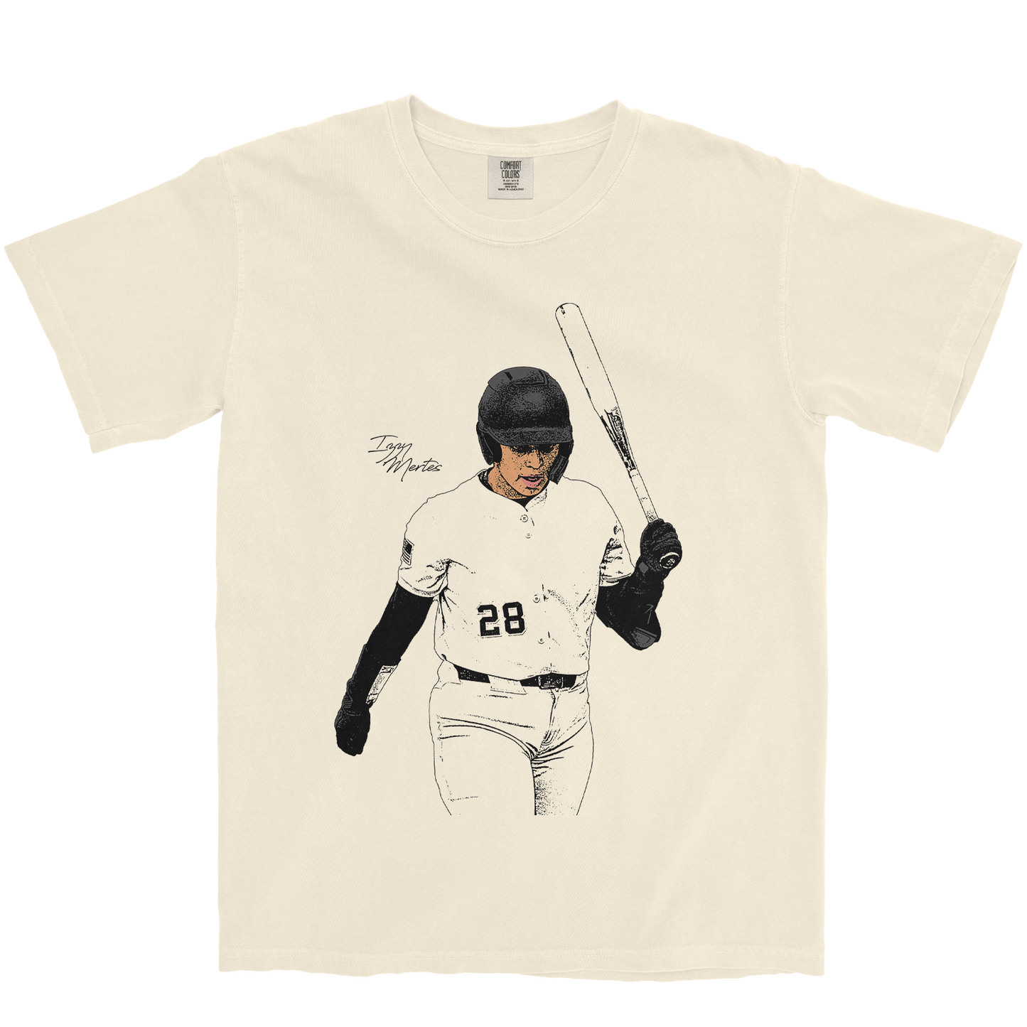 IZZY MERTES ILLUSTRATED IVORY TEE
