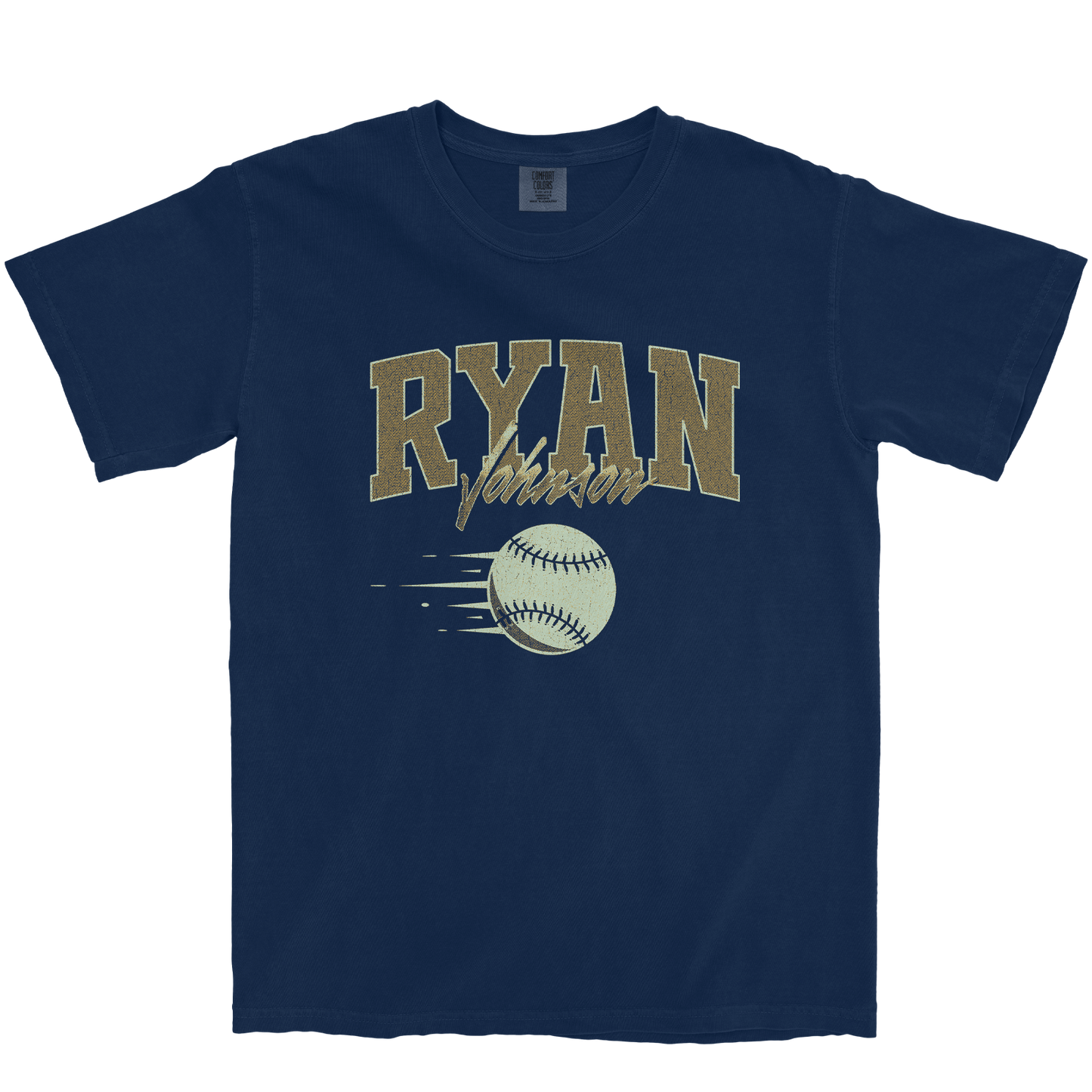 RYAN JOHNSON BASEBALL NAVY TEE