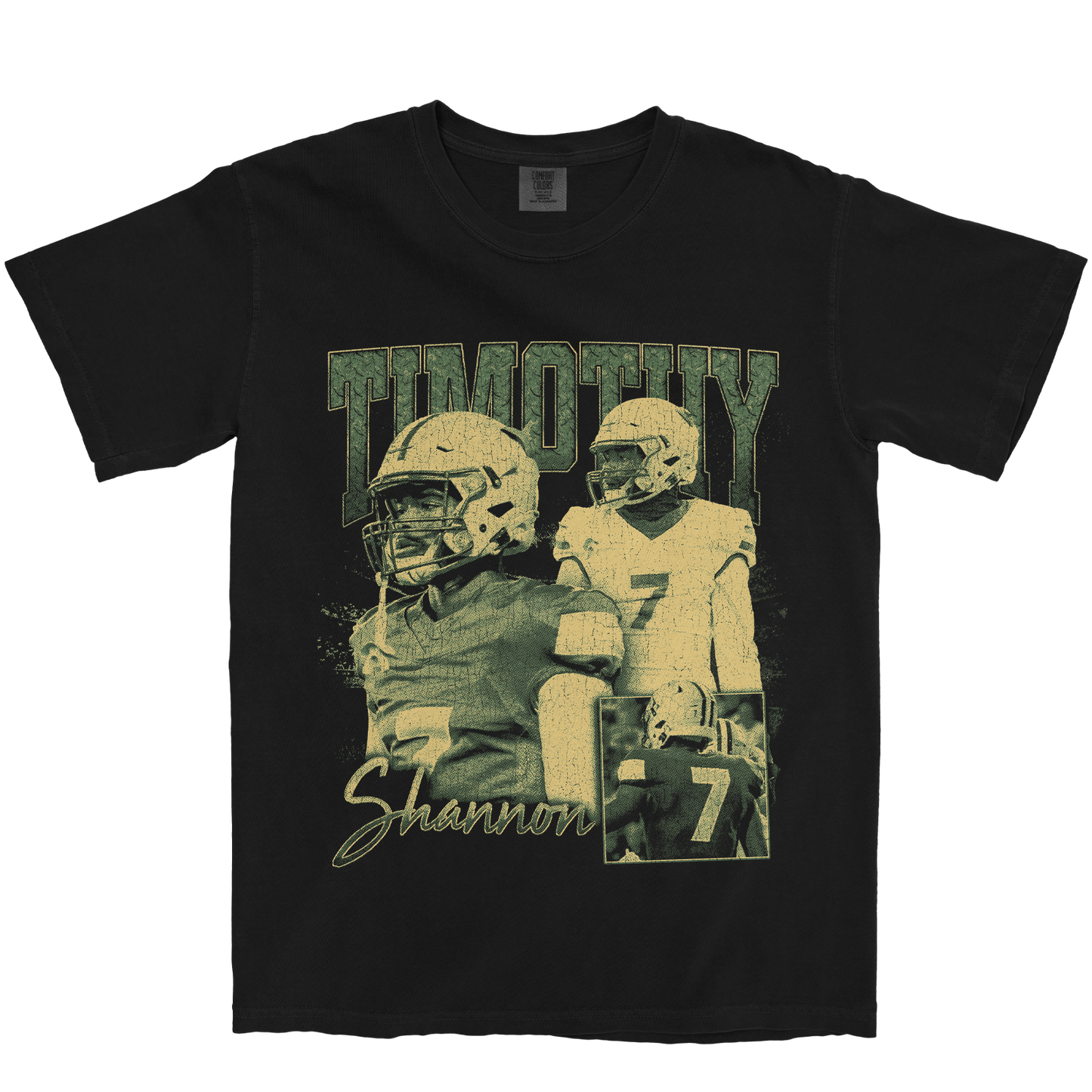 TIMOTHY SHANNON JR. GRAPHIC BLACK TEE