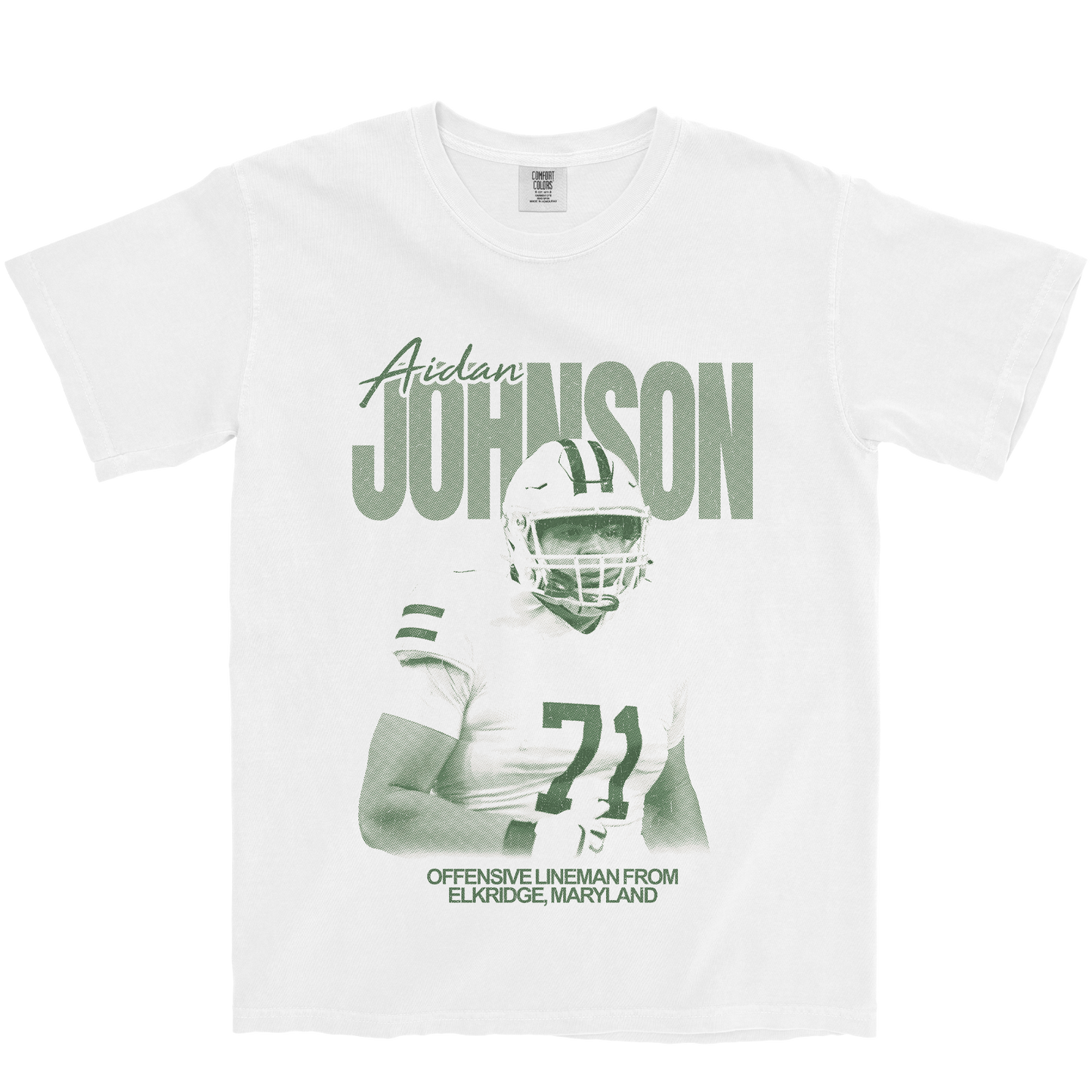 AIDAN JOHNSON VINTAGE WHITE TEE