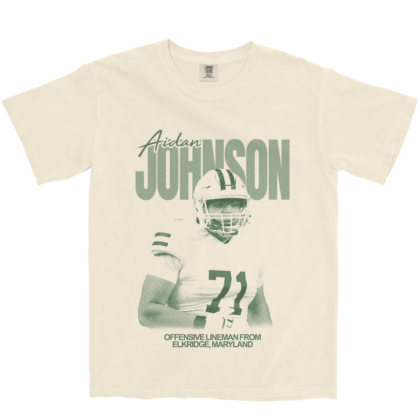 AIDAN JOHNSON VINTAGE IVORY TEE