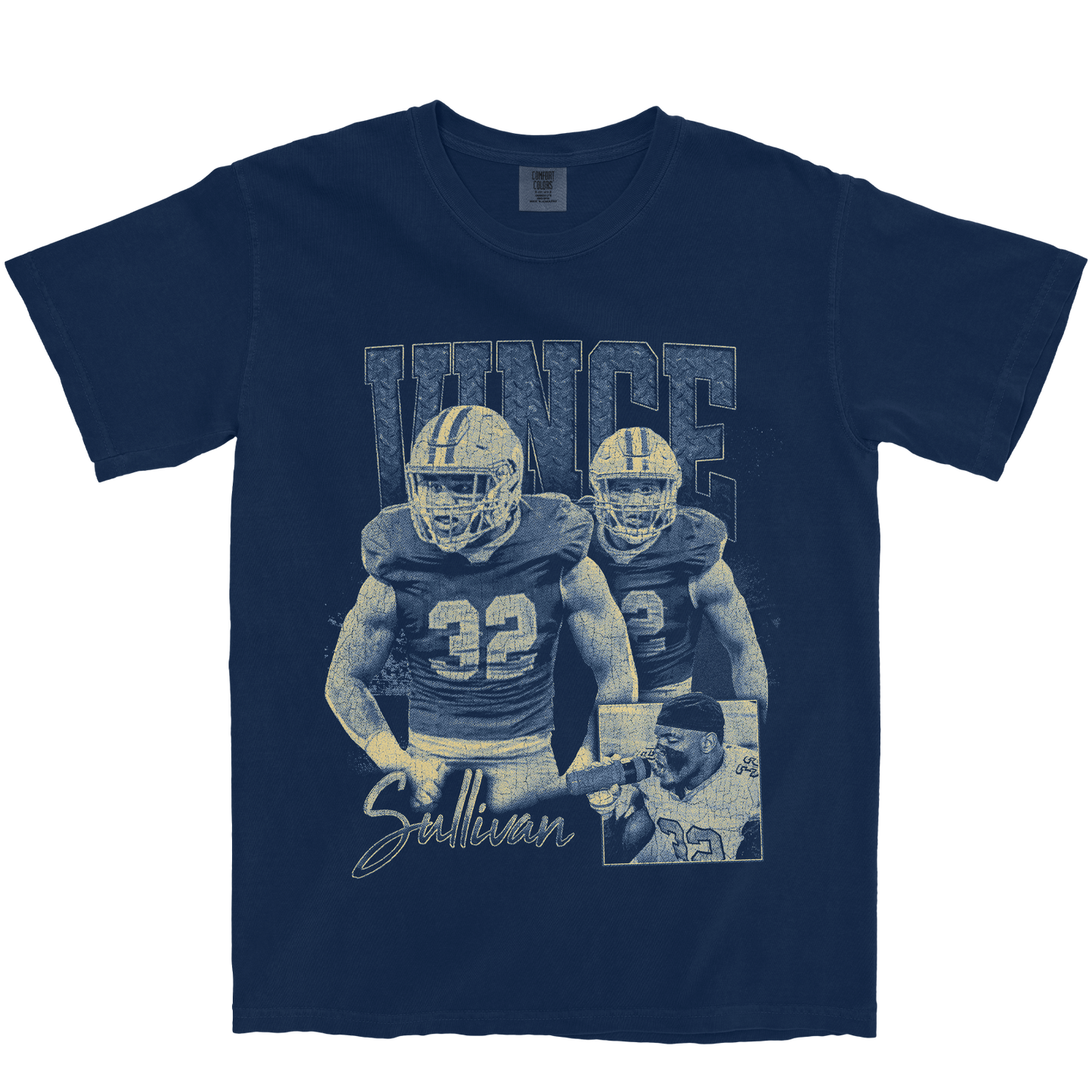 VINCE SULLIVAN GRAPHIC NAVY TEE