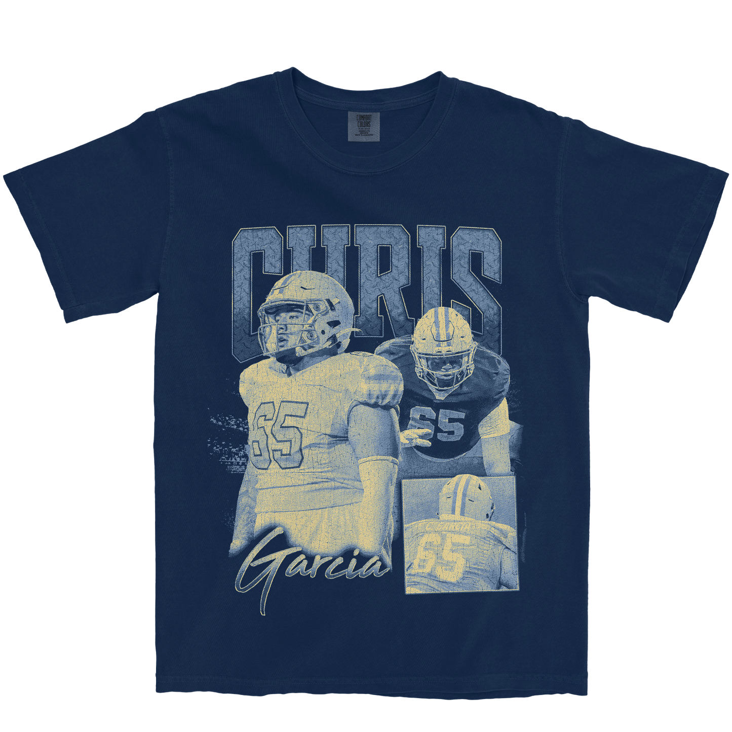 CHRIS GARCIA GRAPHIC NAVY TEE
