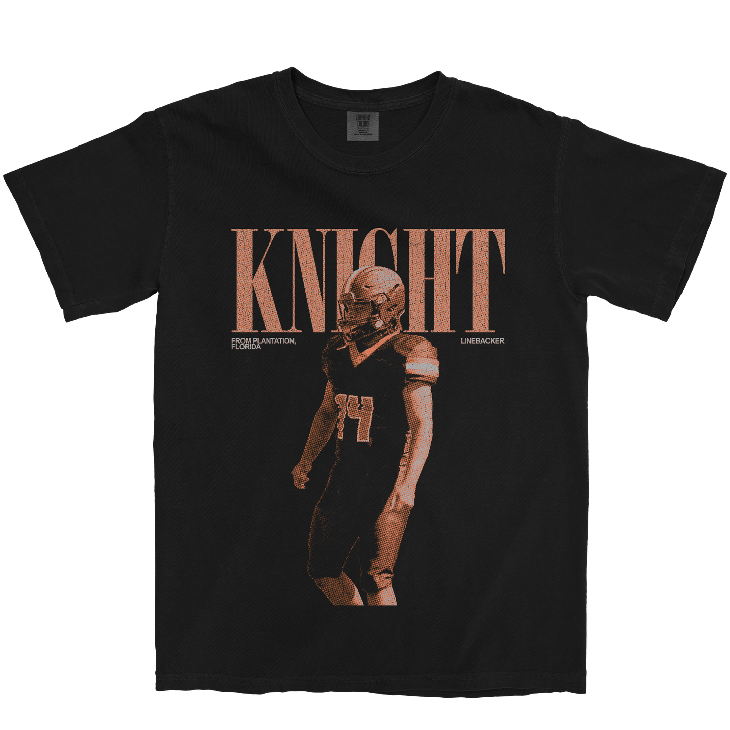 AARON KNIGHT VINTAGE BLACK TEE