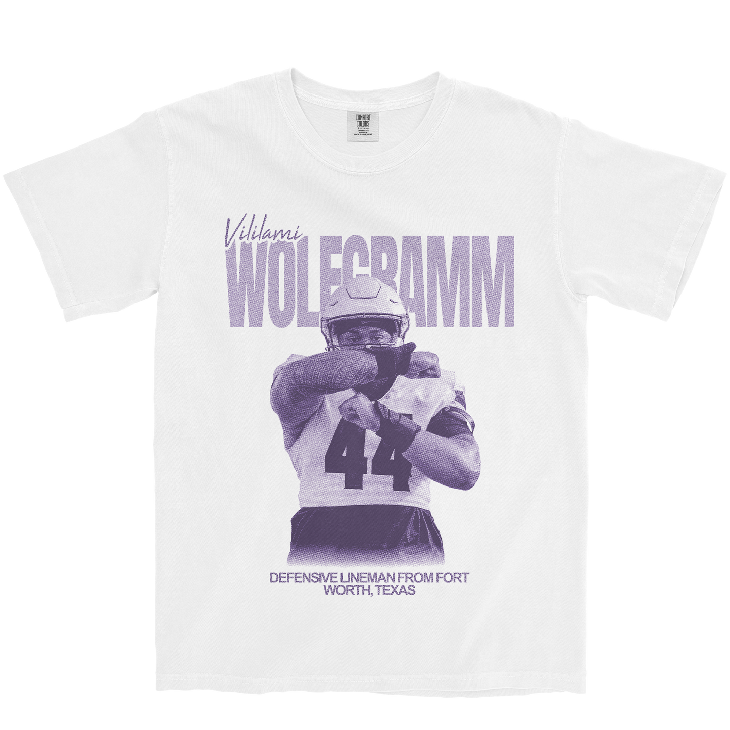 VILILAMI WOLFGRAMM VINTAGE WHITE TEE