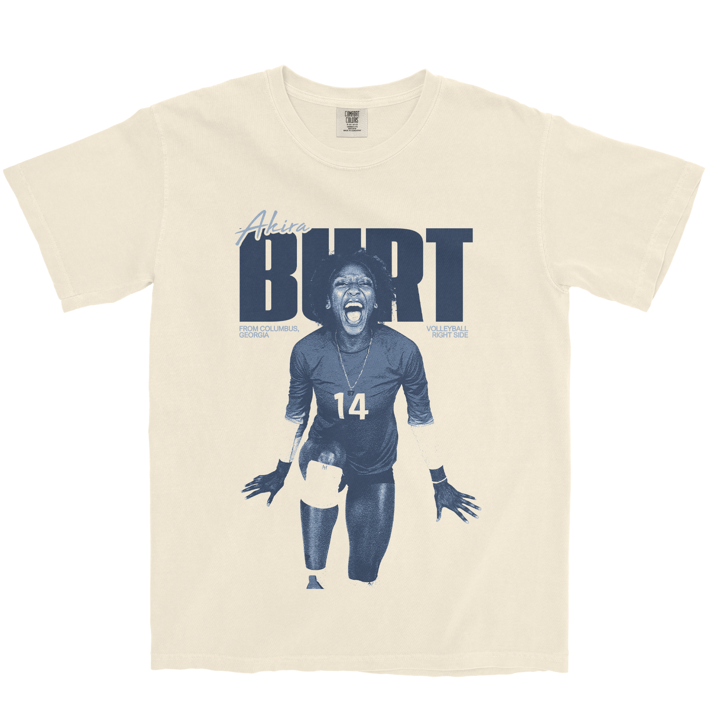 AKIRA BURT VINTAGE IVORY TEE