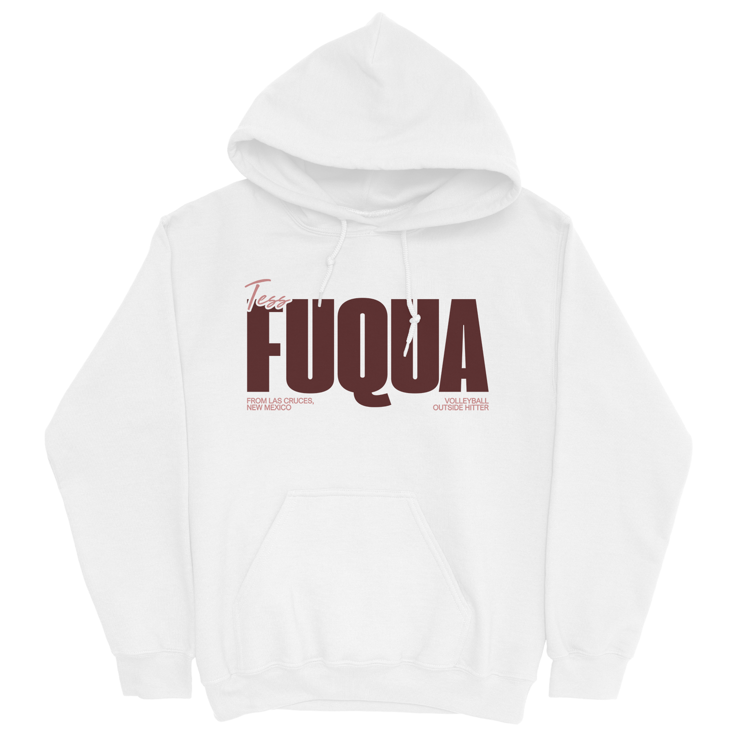 TESS FUQUA CLASSIC WHITE HOODIE