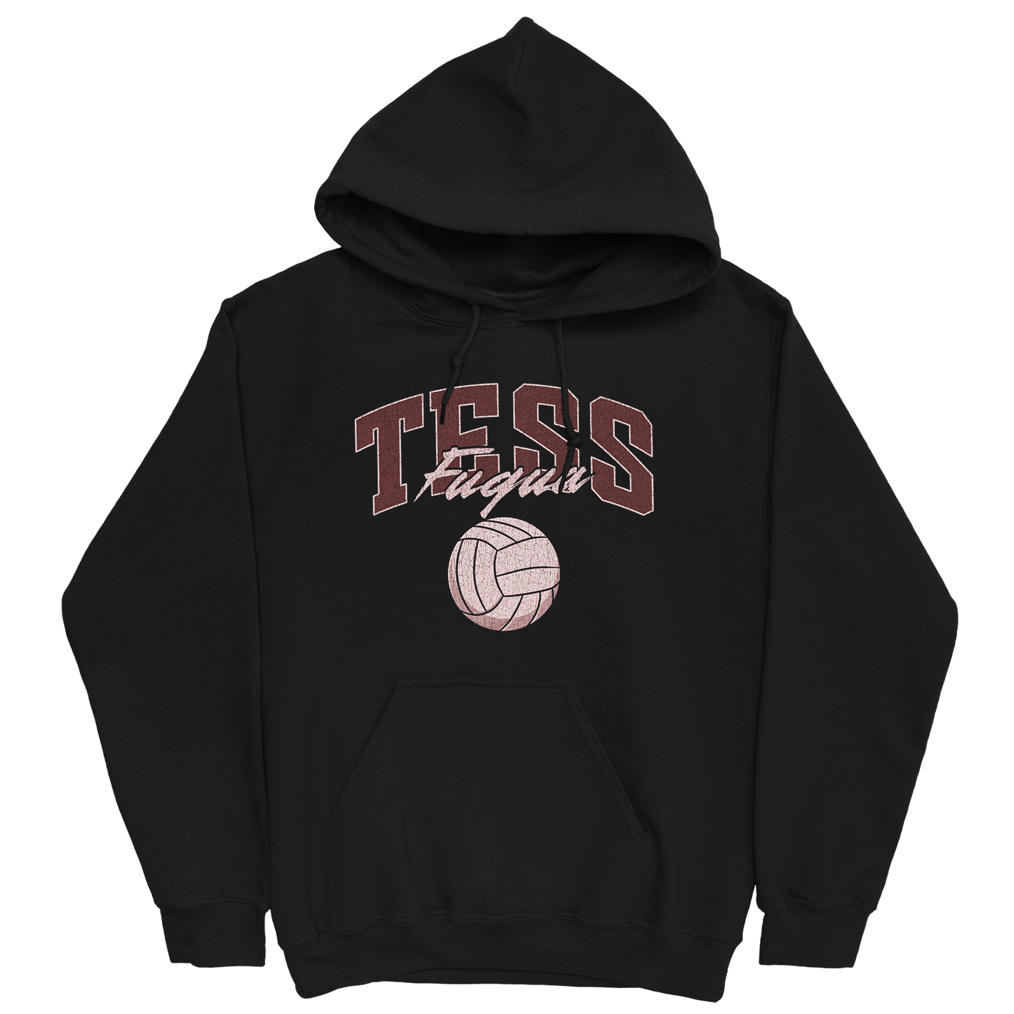 TESS FUQUA VOLLEYBALL BLACK HOODIE